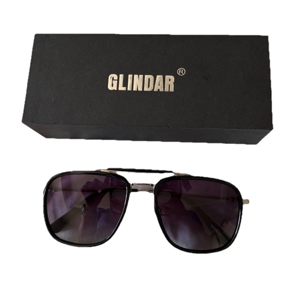 glindar Other - Glindar Square Sunglasses 3366C4 Gradient Purple Lenses  With Case- Unisex